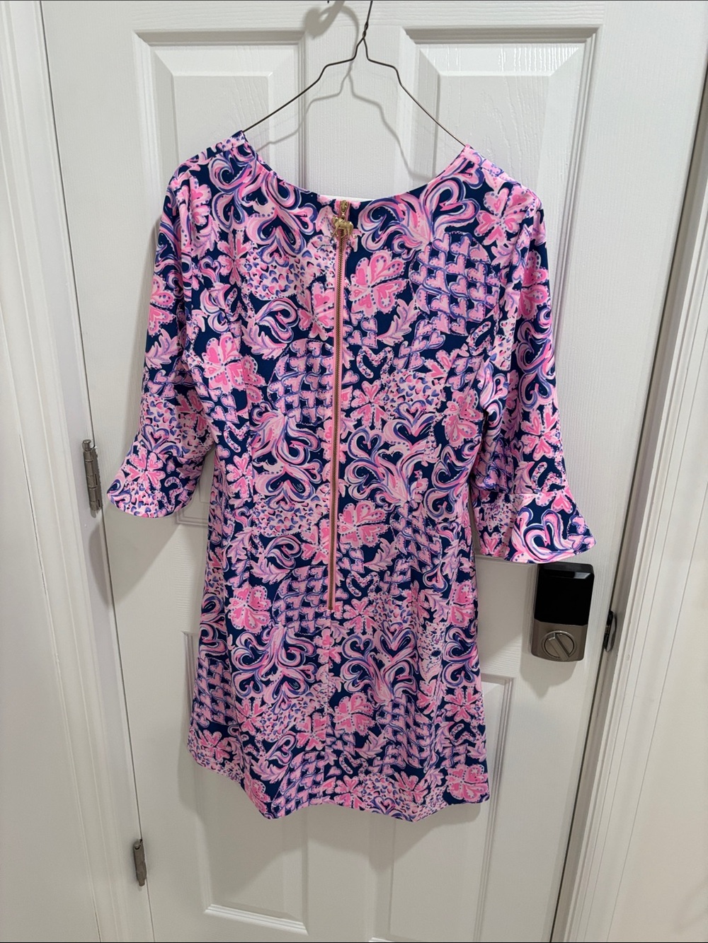 Lilly Pulitzer Pink & Navy Floral Mini Dress - Picture 5 of 6